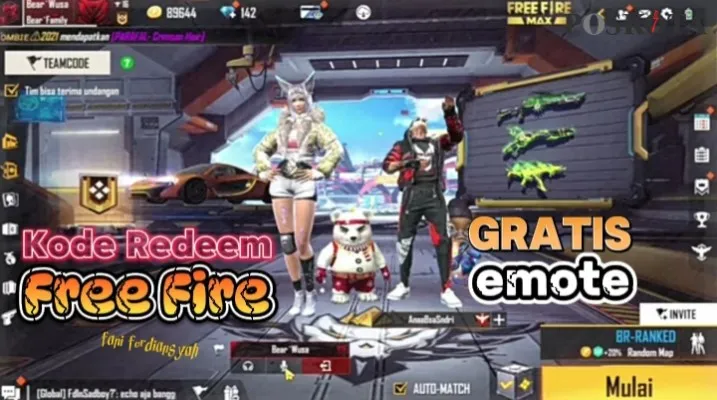 Kode Redeem FF Hari Ini Kamis 6 Juni 2024 Berhadiah Skin SG2 Dan Emote