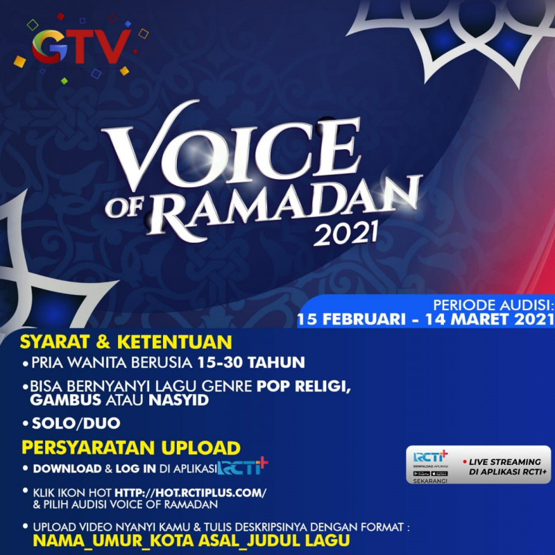 Jelang Ramadan Ribuan Peserta Mengikuti Audisi Online Program Voice Of Ramadan Di Gtv Poskota Co Id