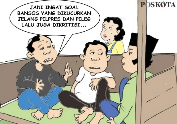 Obrolan Warteg: Bansos Bukan Untuk Pilkada. (Poskota/ Yudhi Himawan)