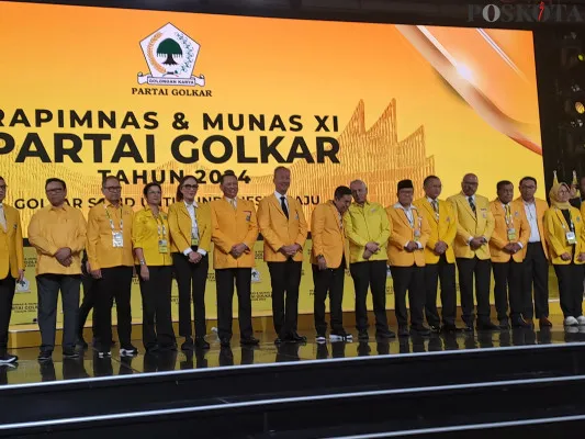 Pembukaan Rapimnas Partai Golkar. (Poskota/Rizal)