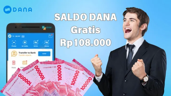 Mainkan aplikasi penghasil uang masuk dompet elektronik saldo DANA gratis Rp108.000. (Poskota/Syania Nurul Lita Baikuni)