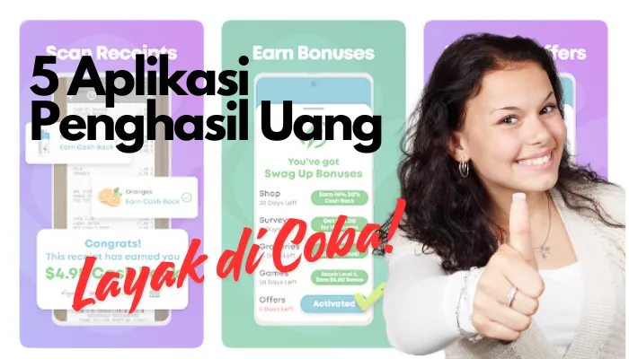 5 Aplikasi penghasil uang gratis ini sangat layak untuk dicoba. (Pixabay/PublicDomainPictures/edited Dadan)