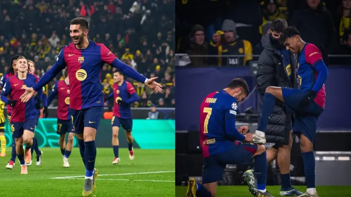 Dengan kemenangan tersebut, Barcelona berhasil mengamankan poin penuh dari Borussia Dortmund berkat gol dari Raphinha dan Ferran Torres. (Instagram Barcelona Official)