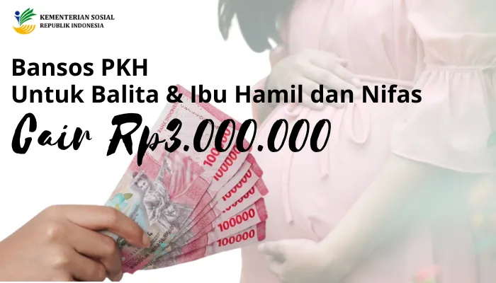 Bansos PKH untuk balita dan ibu hamil dan nifas cari Rp3.000.000 begini cara ceknya. (Pixabay/Marncom/edited Dadan)