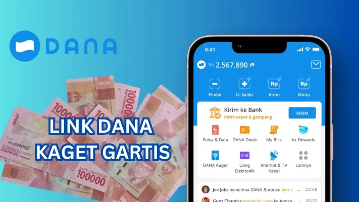 Tips klaim saldo DANA gratis dengan link DANA Kaget. (Poskota/Legenda Kinanty Putri)