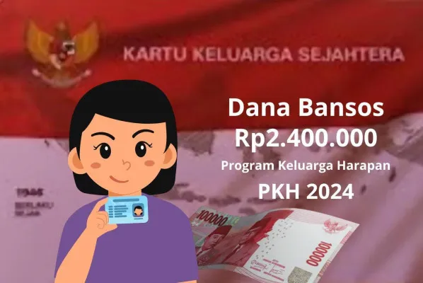 Nomor KTP atas nama anda berhasil terdata untuk menerima dana bansos PKH Rp2.400.000 via KKS Bank Himbara. (Edited by Putri Aisyah Fanaha)