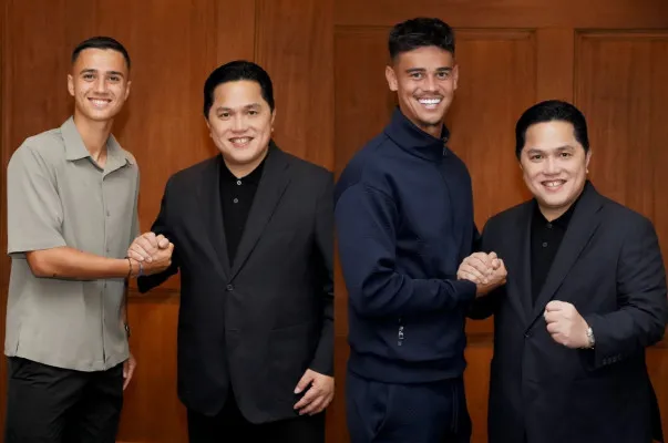 Begini harapan Erick Thohir dengan targetkan kedatangan Mees Hilgers dan Eliano Reijnders jelang laga Timnas Indonesia di Kualifikasi Piala Dunia 2026. (Instagram/@erickthohir)