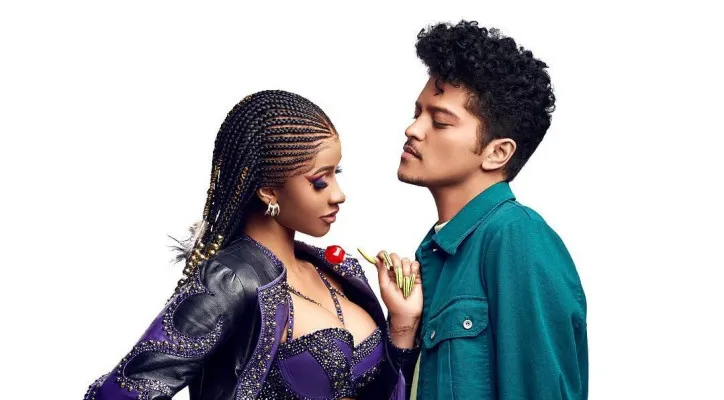 Lirik lagu Finesse dari Bruno Mars featuring Cardi B. (Instagram/@brunomars)