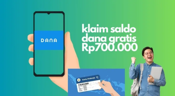 klaim saldo dana gratis Rp700.000. (poskota/faiz)