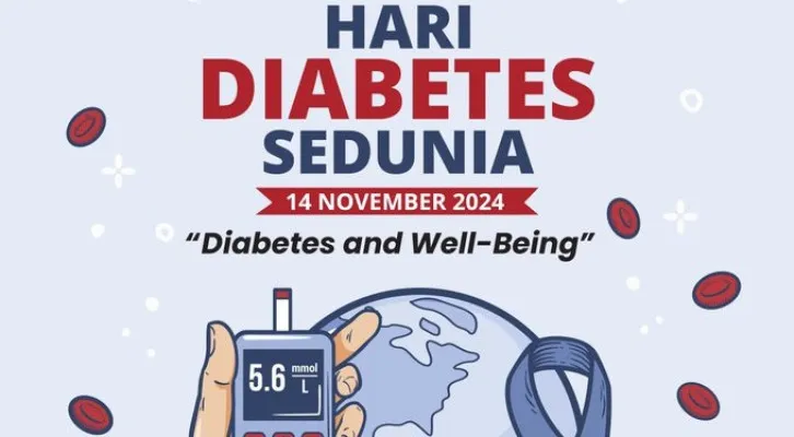 Hari Diabetes Sedunia atau World Diabetes Day dilakukan pada 14 November setiap tahunnya. (X/@KKMPutrajaya)