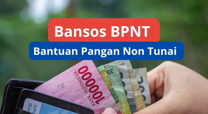 Bansos Bantuan Pangan Non Tunai (BPNT) alokasi Juli Desember 2024 Rp1.200.000 sudah cair via PT Pos. (Canva)