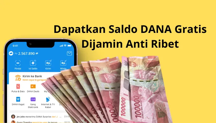 Caranya cukup gampang. Begini cara dapatkan saldo DANA gratis. (Edited/Dadan)