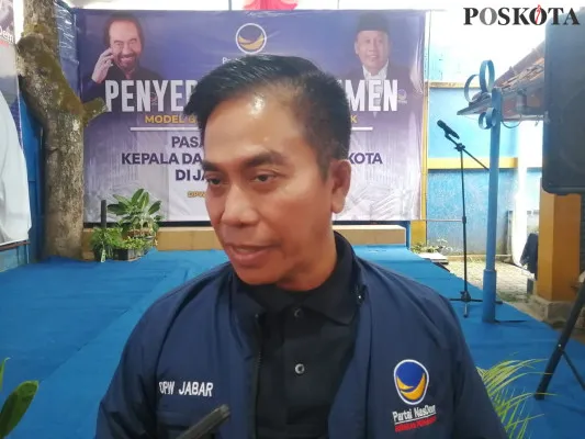 Sekretaris Jenderal DPW Partai NasDem jabar, Mamat Rachmat. (Poskota/Gatot Poedji Utomo)