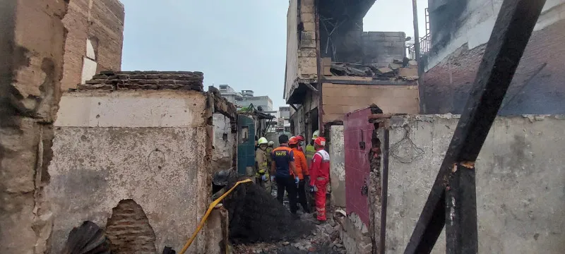 Kebakaran landa puluhan rumah tinggal di Kalianyar, Tambora, Jakarta Barat tewaskan lima orang. (Dok. Damkar)