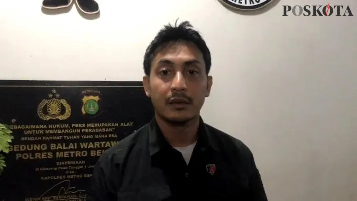 Kasat Reskrim Polres Metro Bekasi, Kompol Sang Ngurah Wiratama di Polres Metro Bekasi. (Poskota/Ihsan)