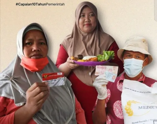 Capaian 10 tahun pemerintah dalam memberikan bantuan bagi masyarakat. (@kemensosri)