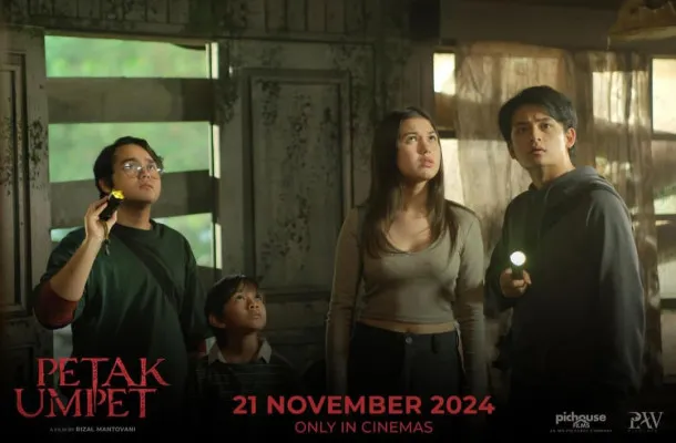 Film Petak Umpet bakal rilis pada 21 November 2024 di Bioskop di Indonesia, film ini diangkat dari kisah horor urban legend tentang hantu Wewe Gombel. (Instagram Film Petak Umpet)