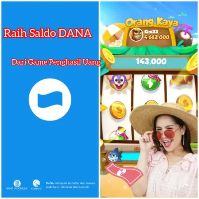 Dapatkan saldo DANA Rp143.000 sekarang juga dari game penghasil uang ini.(DANA/Play Store/Santi Santika)