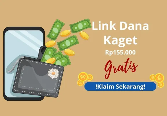 Selamat, ya. Hp ini terima notifikasi untuk cairkan saldo gratis Rp155.000 dari link DANA Kaget ke dompet elektronik. (Edited by Putri Aisyah Fanaha)