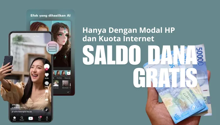 Hanya dengan modal Hp dan kuota Internet, dapatkan saldo dana hingga Rp200.000. (Dadan/Poskota)