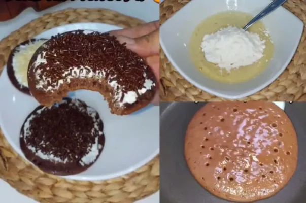 Berikut ini resep pancake chocolatos yang lezat dan nikmat untuk Anda.(Tangkap Layar TikTok/@dapur.wais)