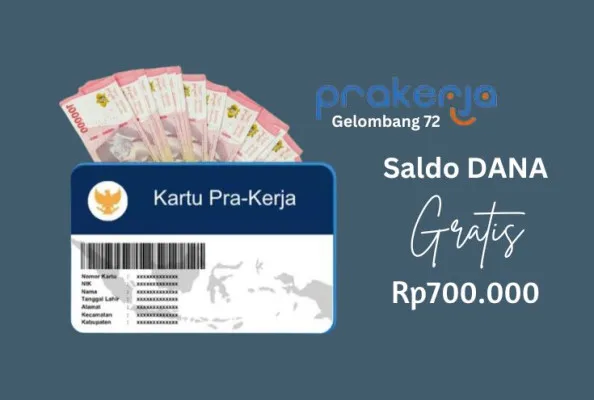 Pakai tips lolos seleksi Prakerja ini untuk dapatkan saldo DANA gratis Rp700.000 (Edited by Putri Aisyah Fanaha)