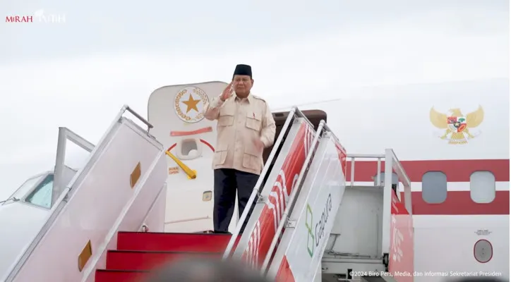 Presiden RI Prabowo Subianto bertolak ke Mesir menghadiri Konferensi Tingkat Tinggi (KTT) ke-11 Developing Eight (D-8), Selasa 17 Desember 2024. (Capture Youtube Sekretariat Presiden)