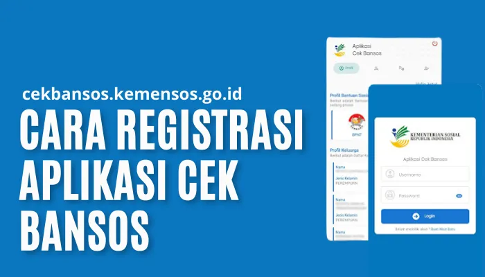 Registrasi aplikasi cek bansos. (Poskota/Dadan)