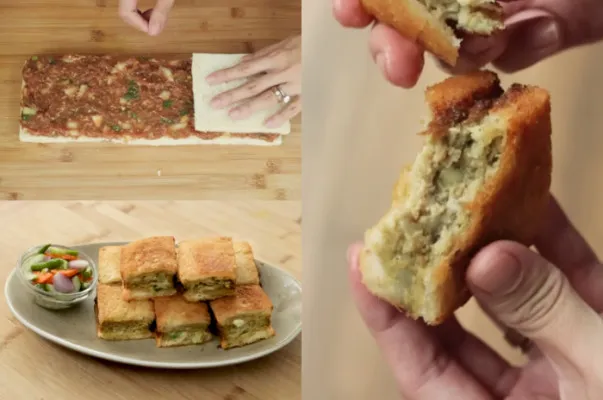 Berikut resep martabak telur roti tawar yang menjadi salah satu ide camilan Anda.(Tangkap Layar YouTube/Devina Hermawan)