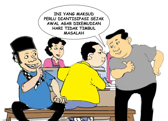 Ilustrasi Obrolan Warteg. (Poskota/Yudhi Himawan)