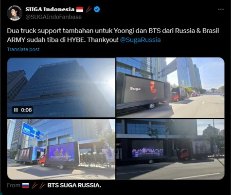 ARMY selalu menjadi garda terdepan untuk mendukung BTS, salah satunya untuk SUGA BTS yang diserang haters. (X/@sugaindonesiafanbase)