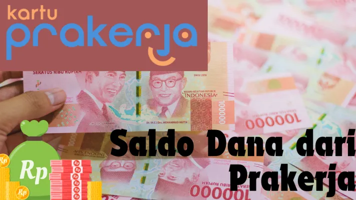 Klaim saldo dana dari Prakerja Rp700.000 (Rivero Jericho S/Poskota)