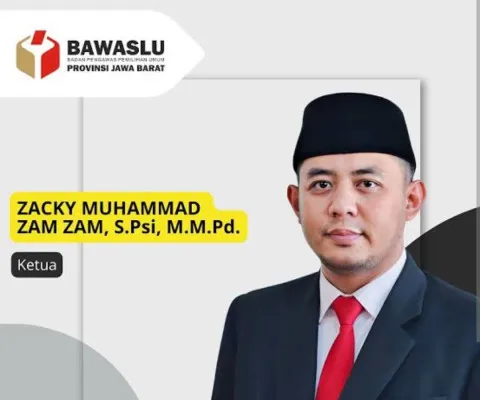 Ketua Bawaslu Jabar Zacky Muhammad Zam Zam