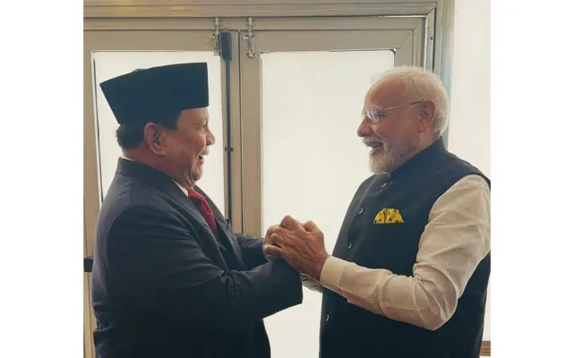 Presiden RI Prabowo Subianto menggelar Pertemuan Bilateral dengan Perdana Menteri India Narendra Modi disela-sela Konferensi Tingkat Tinggi (KTT) G20 di Rio de Janeiro, Brasil, Senin 18 November 2024 waktu setempat. (Instagram Prabowo)