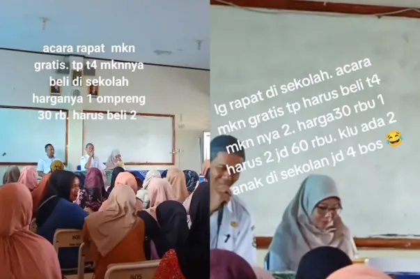 Viral sekolah diduga mewajibkan murid membeli tempat makan yang dihargai Rp60 ribu.(Tangkap Layar Instagram/@mood.jakarta)