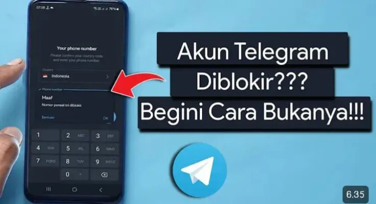 Cara Mudah atasi akun Telegram yang terblokir, dan ini penyebabnya. Tangkap layar/YouTube/TutorInd