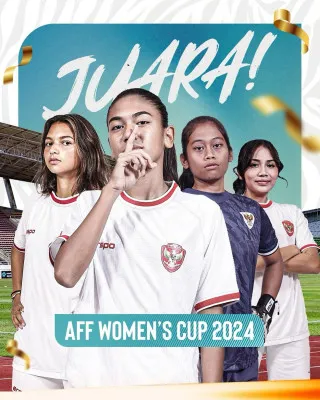 Timnas Putri Indonesia mengalahkan Kamboja dalam laga final AFF 2024 yang digelar di Stadion New Laos National, pada Kamis, 5 Desember 2024 malam. (Instagram/@erickthohir)