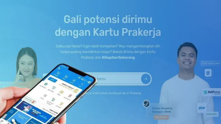 klaim saldo dana dari bantuan Prakerja gelombang 72, kapan pendaftaran dibuka? (poskota/faiz)