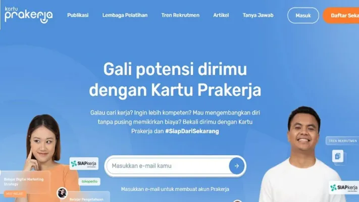 prakerja segera dibuka, cek syarat pendaftarannya. (poskota/faiz)