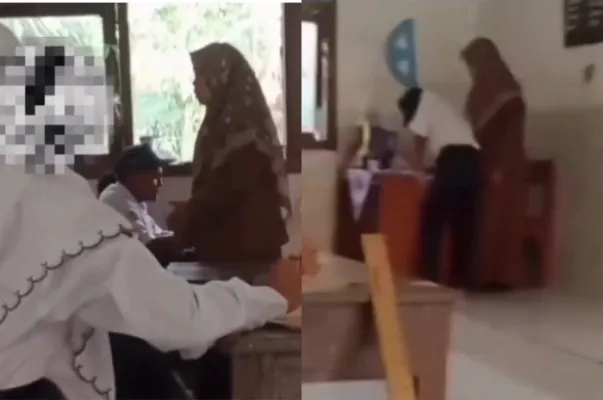 Viral, seorang guru tampar siswa karena dinilai tidak sopan.(Tangkap Layar Instagram/@mood.jakarta)