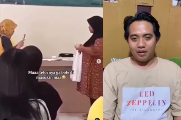 Pengunggah video viral pembagian telur untuk ibu hamil di Bandung minta maaf.(Instagram/@mood.jakarta, @memomedsos)