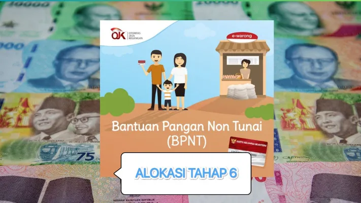 Alokasi bulan November Desember bantuan sosial BPNT Rp400.000 segera cair ke rekening KKS warga terpilih di DTKS. (Poskota)