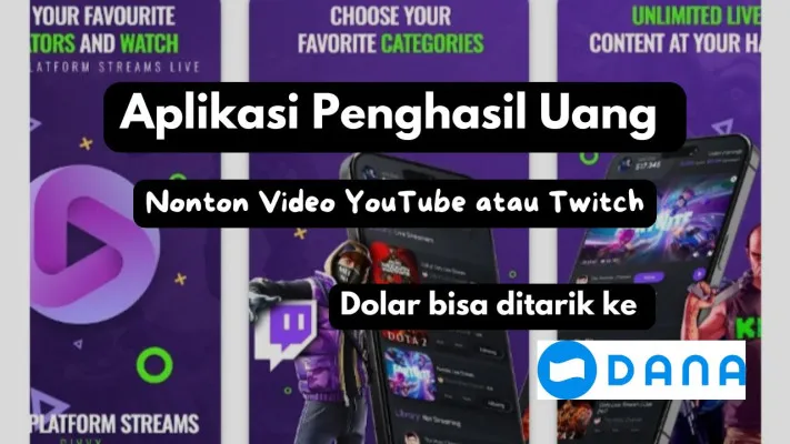 Nonton video bisa panen saldo DANA dengan memakai aplikasi penghasil uang ini. (Play Store/Neni Nuraeni)