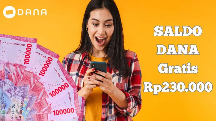 Nomor Hp kamu berhasil terima saldo DANA Gratis Rp230.000 langsung masuk dompet elektronik. (Poskota/Syania Nurul Lita Baikuni)