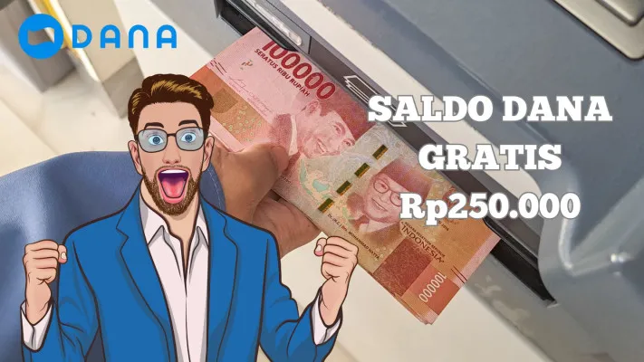 Cara klaim saldo dana gratis Rp250.000 langsung masuk dompet elektronik sekarang. (Pinterest)