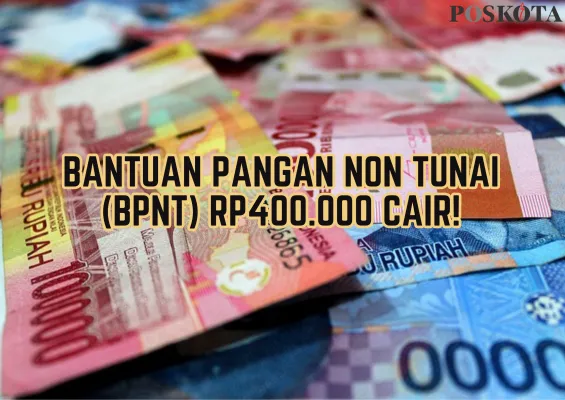 Dana BPNT Rp400.000 masih dicairkan Pemerintah untuk KPM.(Poskota/Shandra)