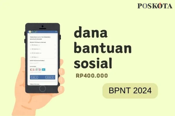 Cek pencairan saldo dana bansos BPNT Rp400.000 September-Oktober 2024. (Poskota/Della Amelia)