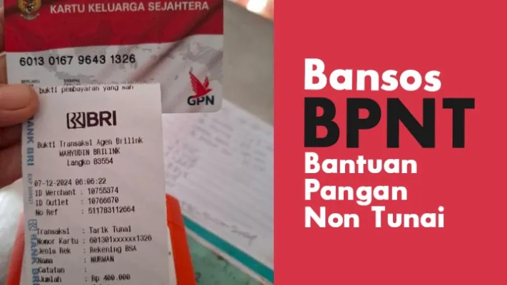 Cara cek saldo dana bansos BPNT.(FB/ @MirAtil Syafi'i/Neni Nuraeni)