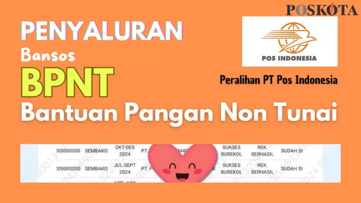 Segera cair lewat PT Pos Indonesia dana bansos BPNT Rp1.200.000 untuk NIK KTP atas nama Anda yang terdaftar masuk sebagai penerima bantuan. (FB/Jihan Nabila/Neni Nuraeni)