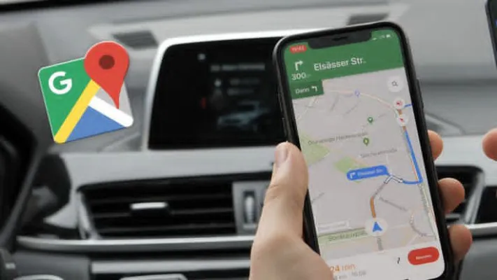 Cara cek tarif tol di Google Maps melalui Hp. (Pinterest)